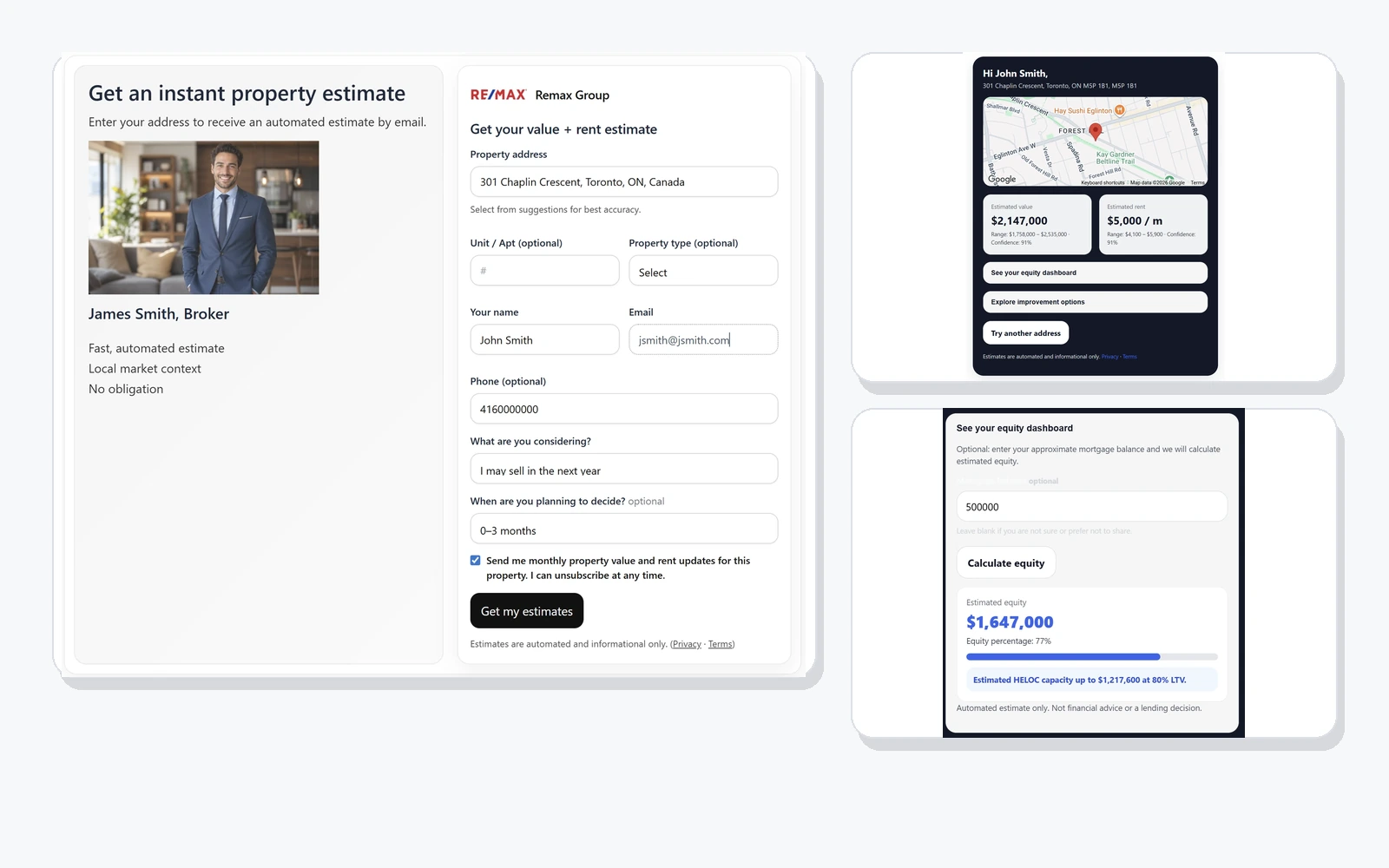 Gnowise property intelligence widget preview